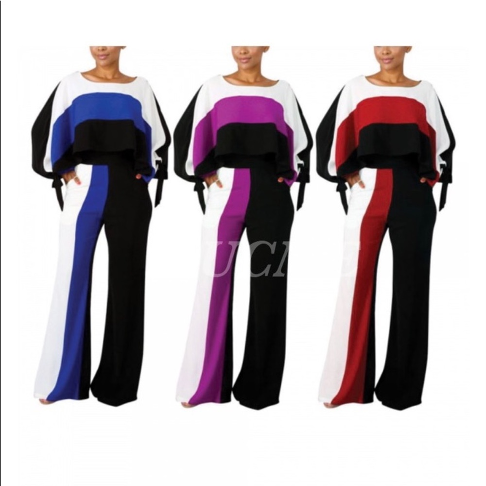 2 Piece Crop Top Pants Set